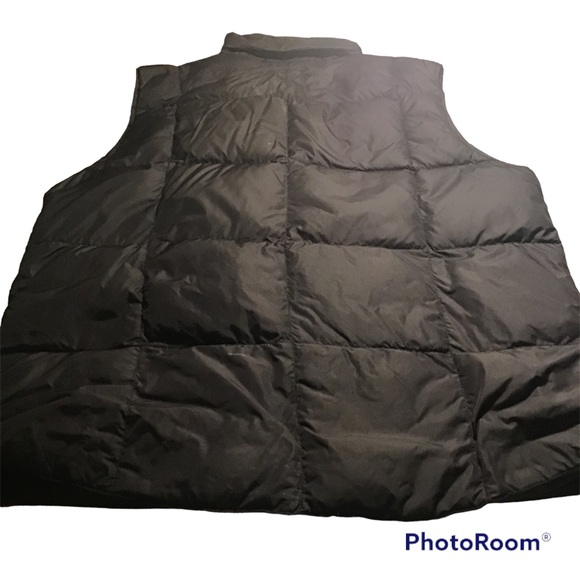 Land’s End Woman’s Black Winter Vest Sz Large 14-16 Insulated Goose Down - Picture 2 of 6